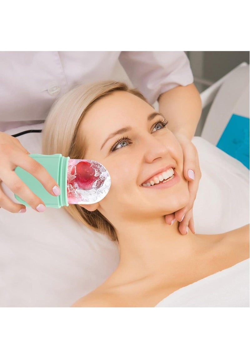 قالب سيليكون لصنع الثلج مع فرشاة لتدليك الوجه برودة منعشة لبشرتك - Image 2